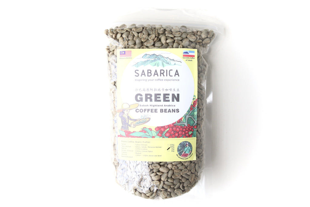 Malaysia Sabah Ranau Washed Green Beans 馬來西亞 沙巴 金納巴魯山 沙巴利卡 水洗生豆